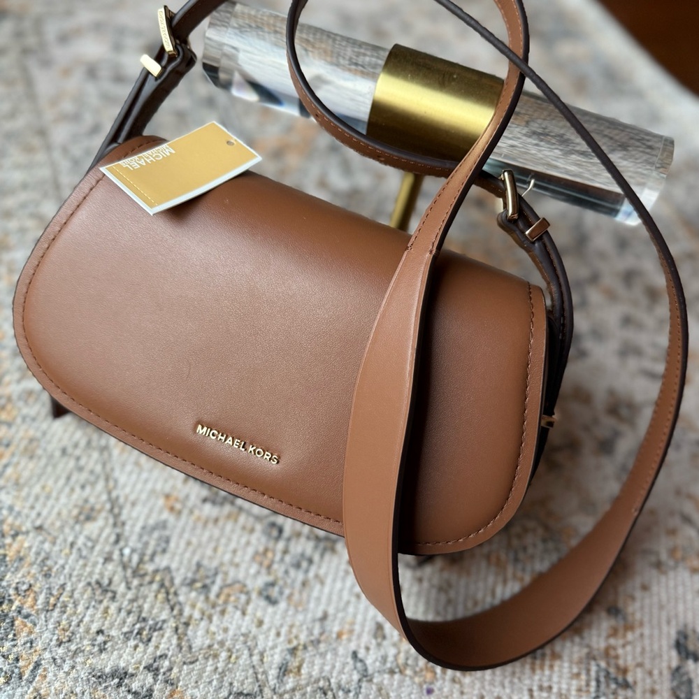 Michael Kors Tan Leather Crossbody Bag
